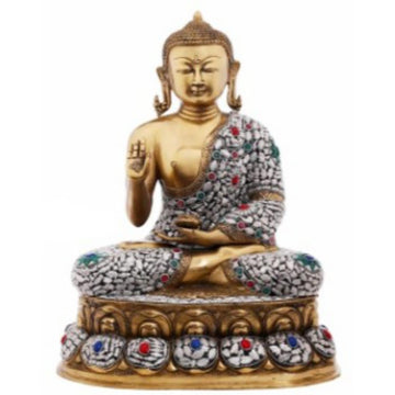 Grey Stonework Buddha