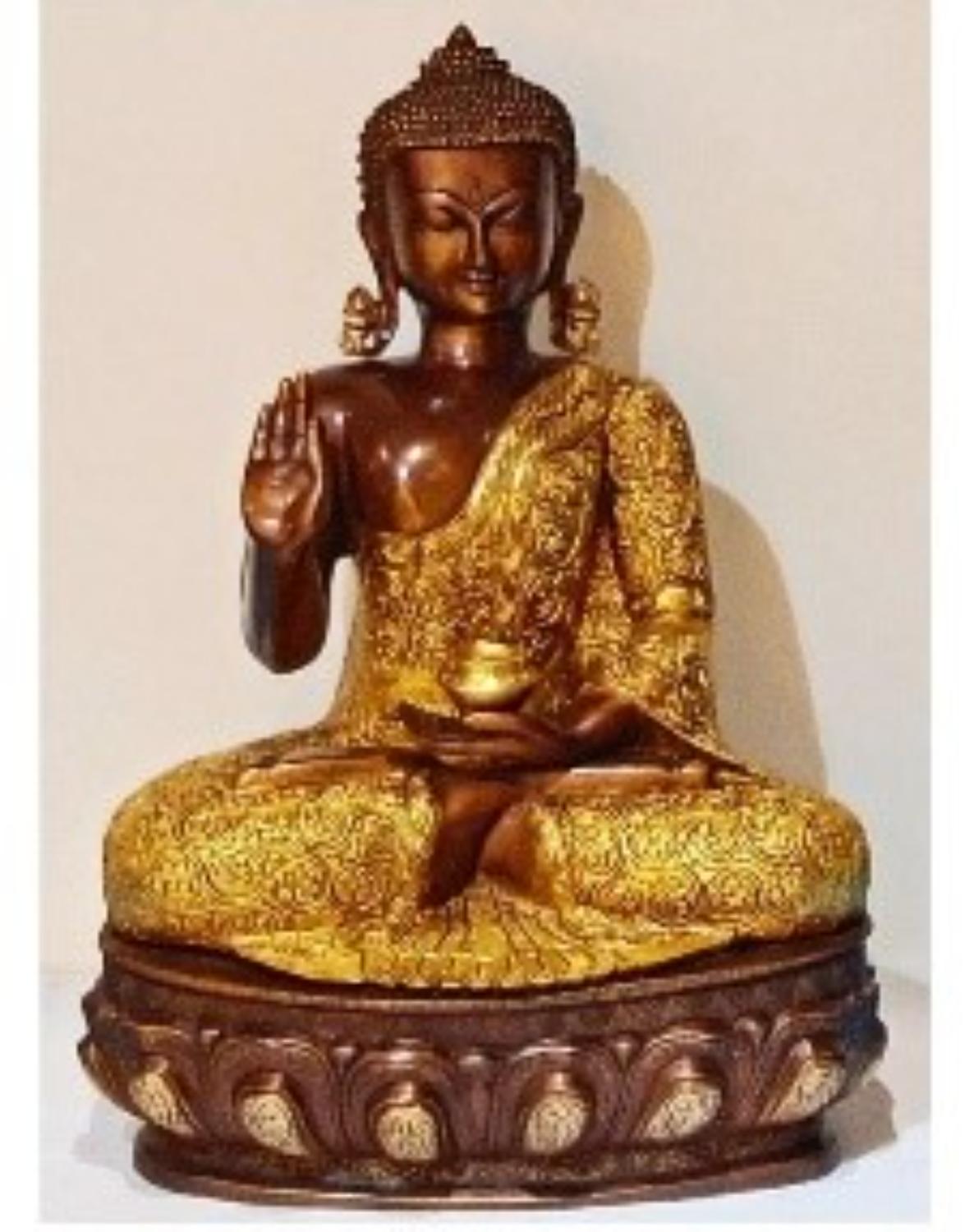 2 Tone Brass Buddha