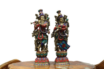 Colour Stone Radha Krishna