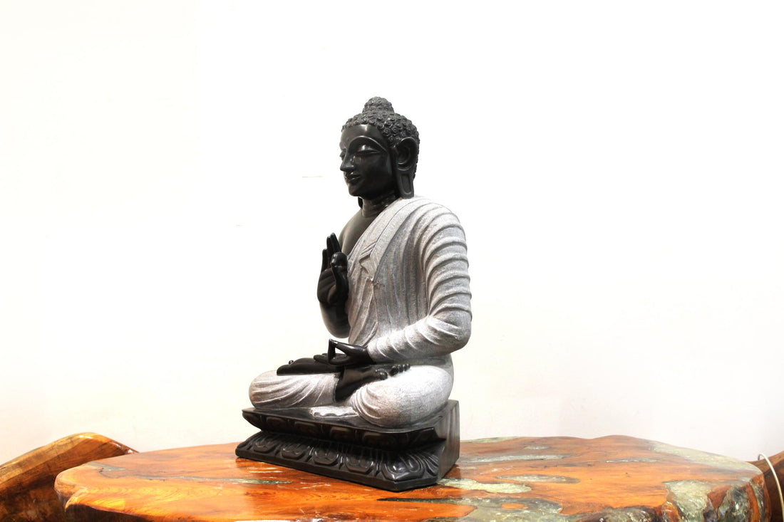 Black Stone Buddha