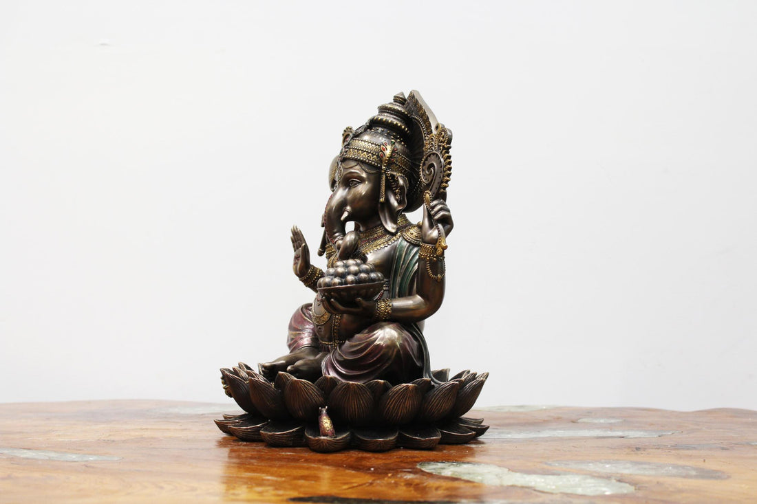 Ganesha On Lotus (Small)