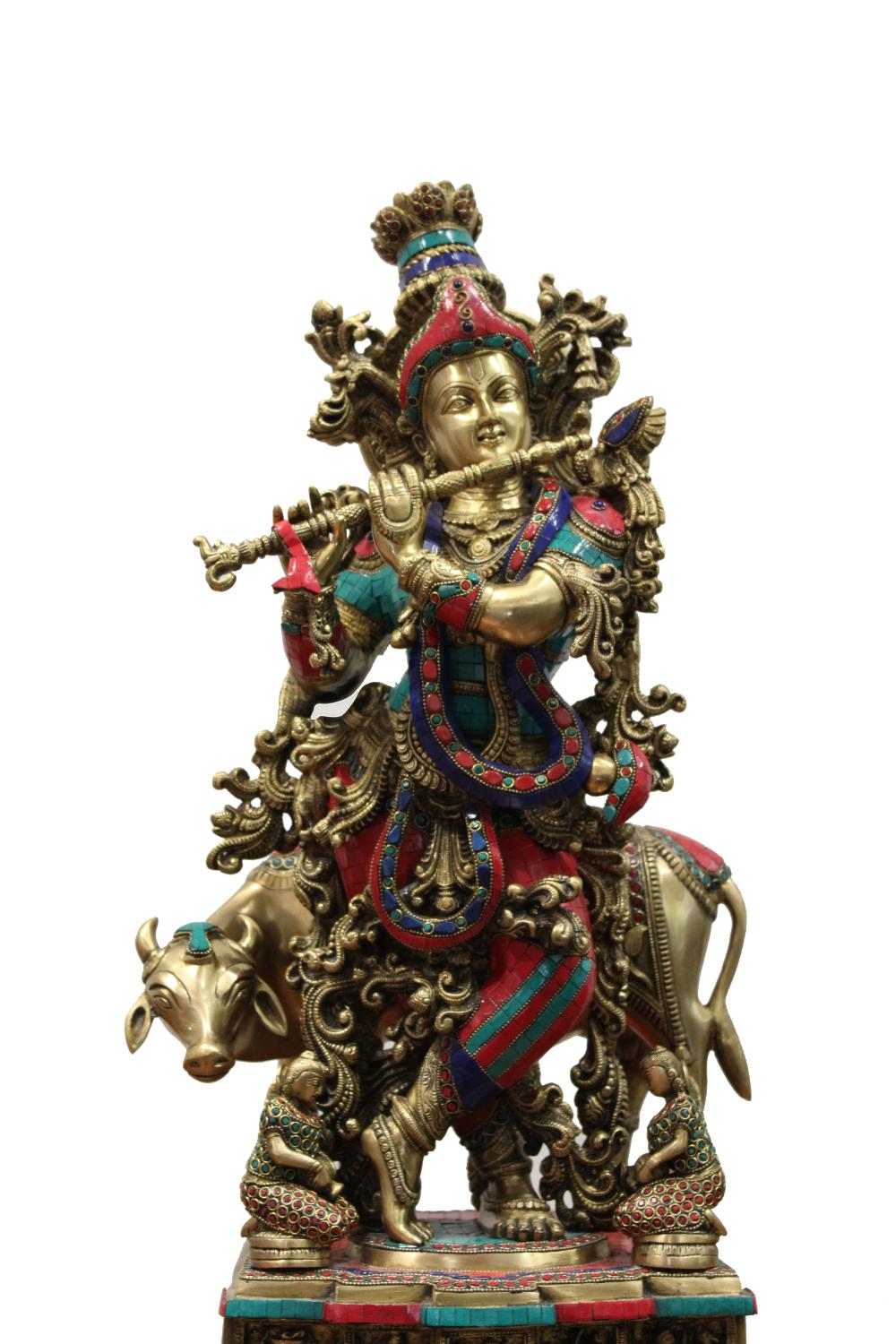 Krishna On Cow